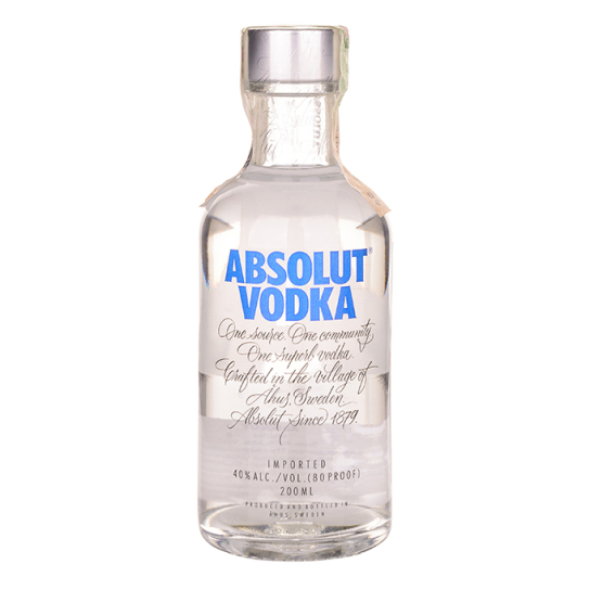 Absolut Blue - водка 200ml - Скандинавска водка - DrinkLink