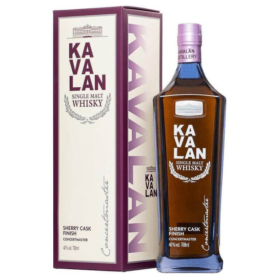 Kavalan Concertmaster Sherry Cask - малцово тайванско уиски 700ml - Друго уиски - DrinkLink