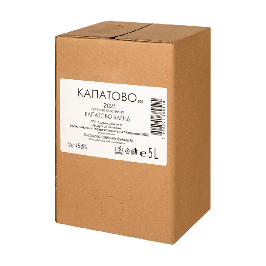 Капатово Червено box - червено вино 5L - Червено вино - DrinkLink