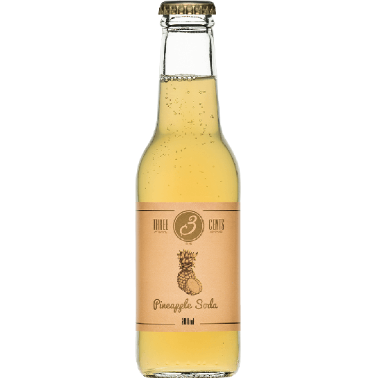 Three Cents Pineapple Soda 200ml -  - DrinkLink