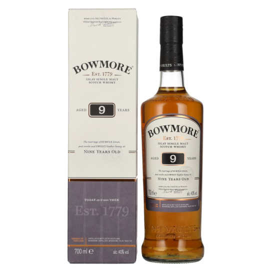 Bowmore 9 YO - малцово шотландско уиски 700ml - Шотландско уиски малцово - DrinkLink