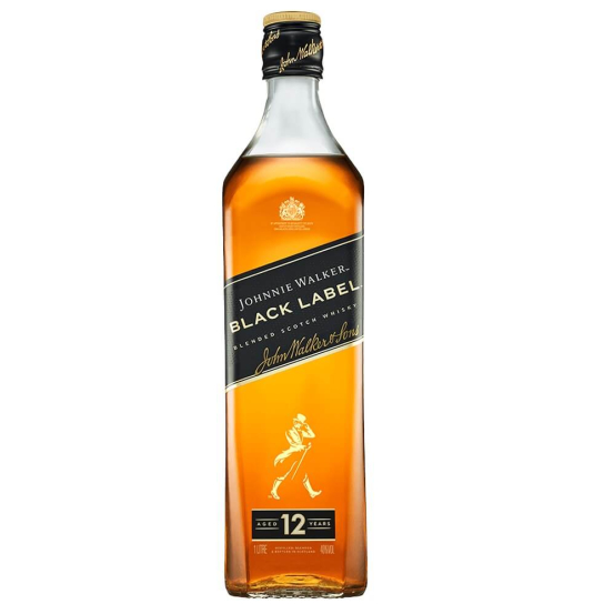 Johnnie Walker Black Label 12 YO - бленд шотландско уиски 1L - Шотландско уиски бленд - DrinkLink