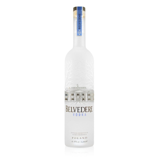 Belvedere Pure светеща бутилка - водка 3L - Подходящи за подарък - DrinkLink