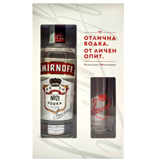 Smirnoff Red No. 21 Glass - Американска водка - DrinkLink