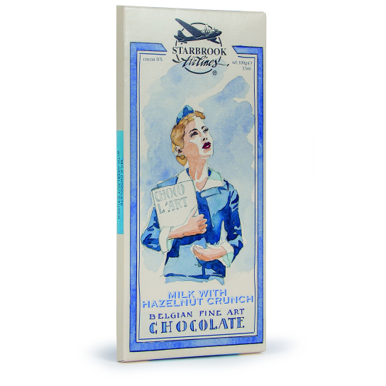 Starbrook Airlines Belgian Milk Chocolate Hazelnut Crunch - Шоколадови и захарни изделия - DrinkLink