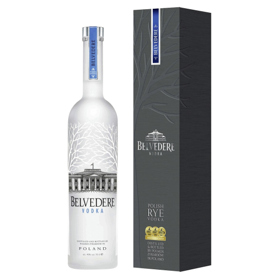 Belvedere Pure с кутия - Полска водка - DrinkLink