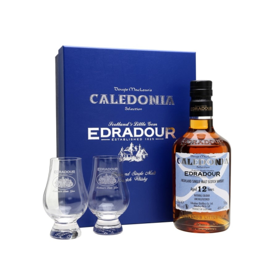 Edradour 12 YO Caledonia с 2 чаши - Шотландско уиски малцово - DrinkLink