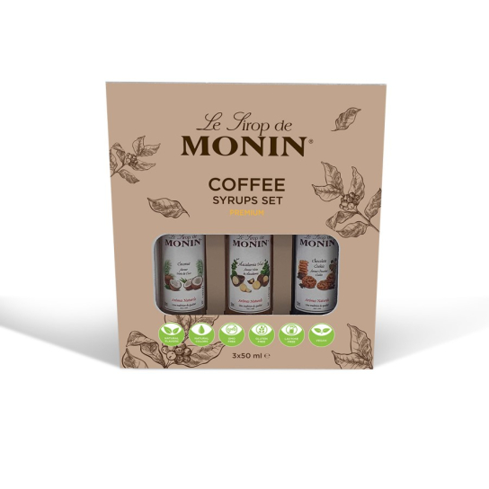 Monin кафе сет 3x50ml - Сиропи и топинги - DrinkLink