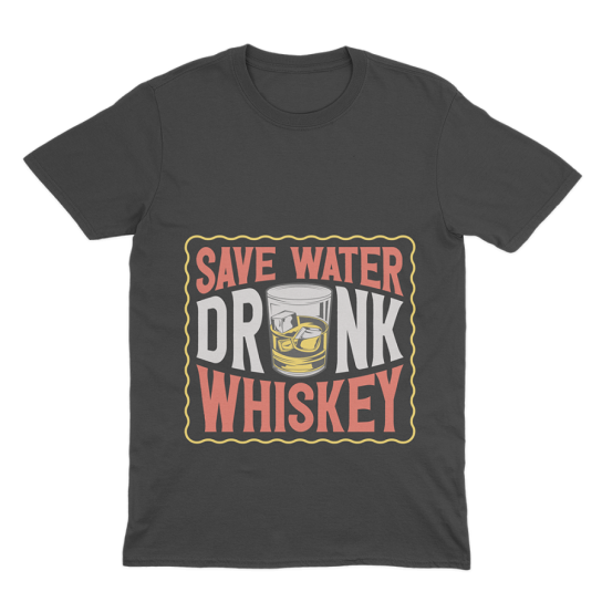 Тениска Save Water Drink Wiskey -  - DrinkLink