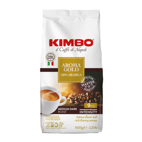 Kimbo Aroma Gold 100% Arabica Зърна - Кафе - DrinkLink