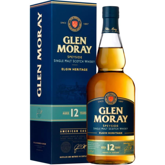 Glen Moray 12 YO - Шотландско уиски малцово - DrinkLink