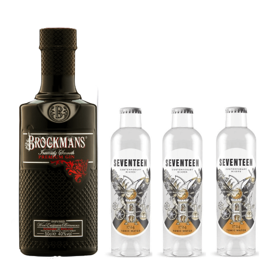 Brockmans 500 ml. + 3x Seventeen Tonic 1724 - Джин - DrinkLink