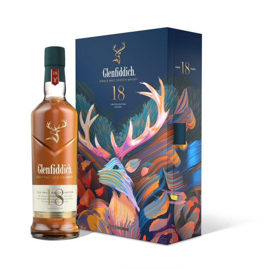 Glenfiddich 18 Y.O. + Flask - Шотландско уиски малцово - DrinkLink