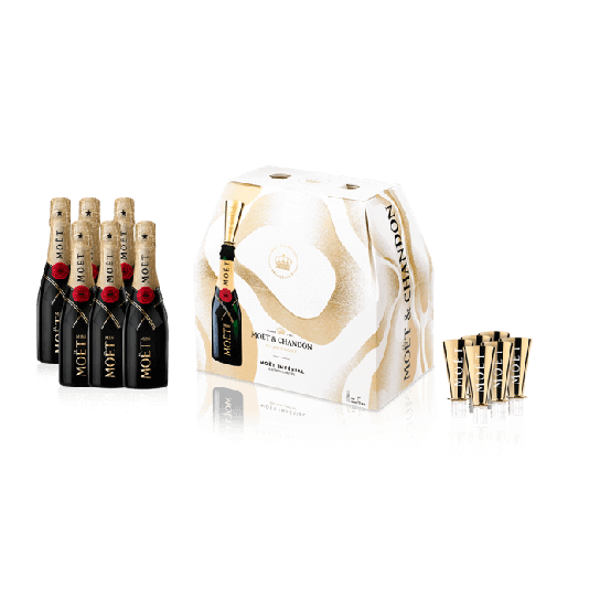 Moet & Chandon Imperial Brut - mini party kit 2023 - Пенливо вино - DrinkLink