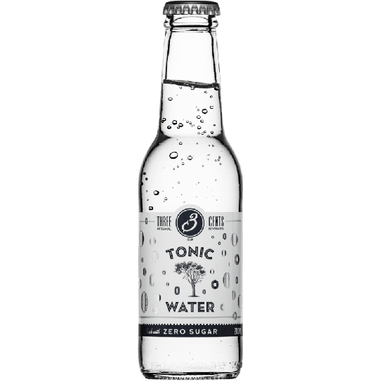 Three Cents Tonic Water zero sugar -  - DrinkLink