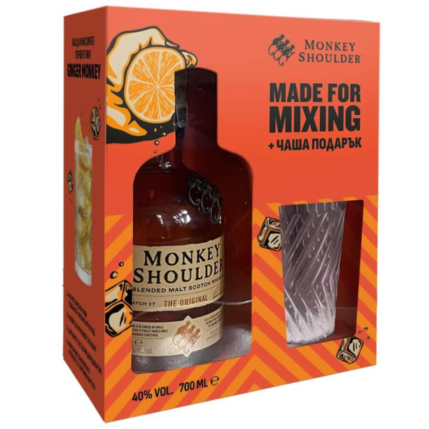 Monkey Shoulder с чаша - шотландско уиски 700ml main product photo