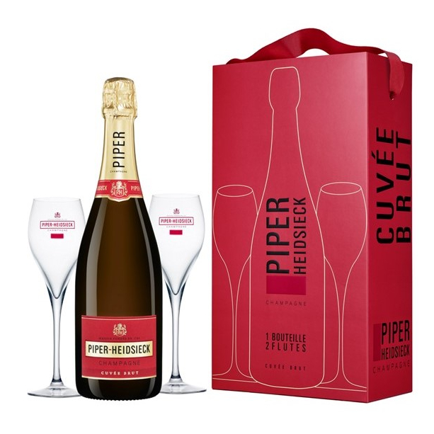 Piper-Heidsieck Brut с две чаши - шампанско 750ml main product photo