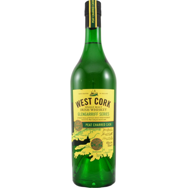 West Cork Peat Charred Cask - малцово ирландско уиски 700ml main product photo