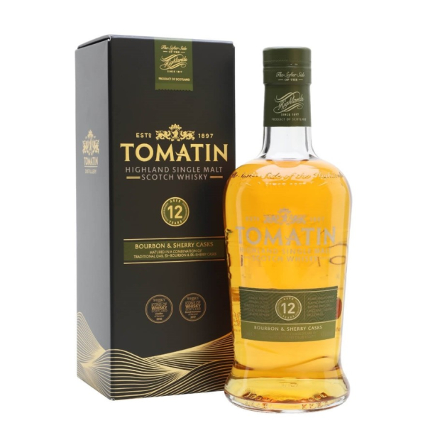 Tomatin 12 YO - малцово шотландско уиски 1L main product photo
